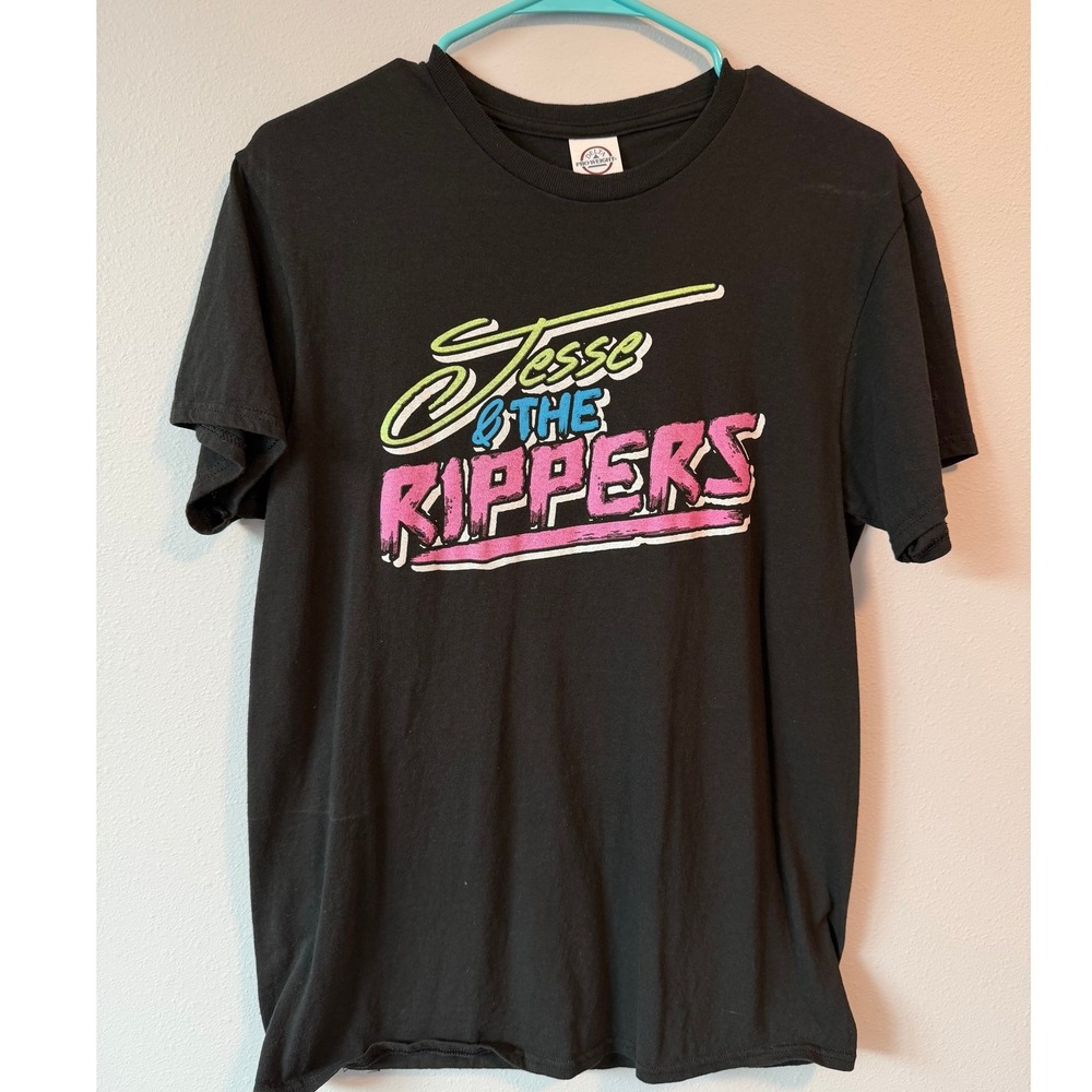 Jesse and The Rippers Full House Band Graphic Tee Black Delta Pro Weight Medium - Picture 2 of 6